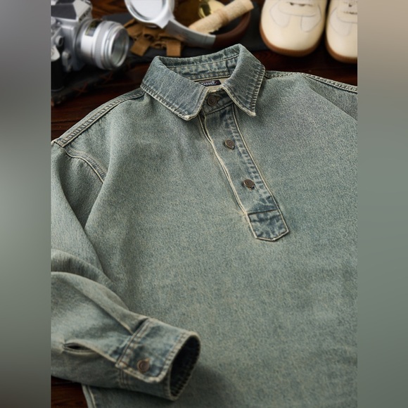 Karaku Retro Denim Longsleeve - Picture 4 of 16